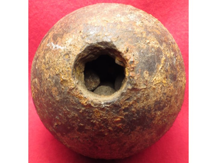 Confederate Six Pounder Spherical Case-Shot Artillery Shell